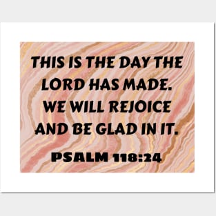 Bible Verse Psalm 118:24 Posters and Art